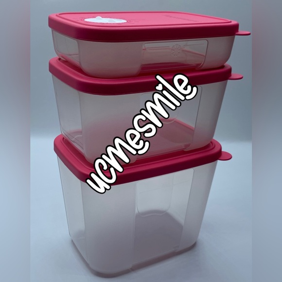 Tupperware FreezeSmart Rectangular Freezer Storage Container Set - Picture 2 of 9